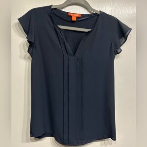 Joe Fresh Navy Blue Business Casual Dress Blouse XS
